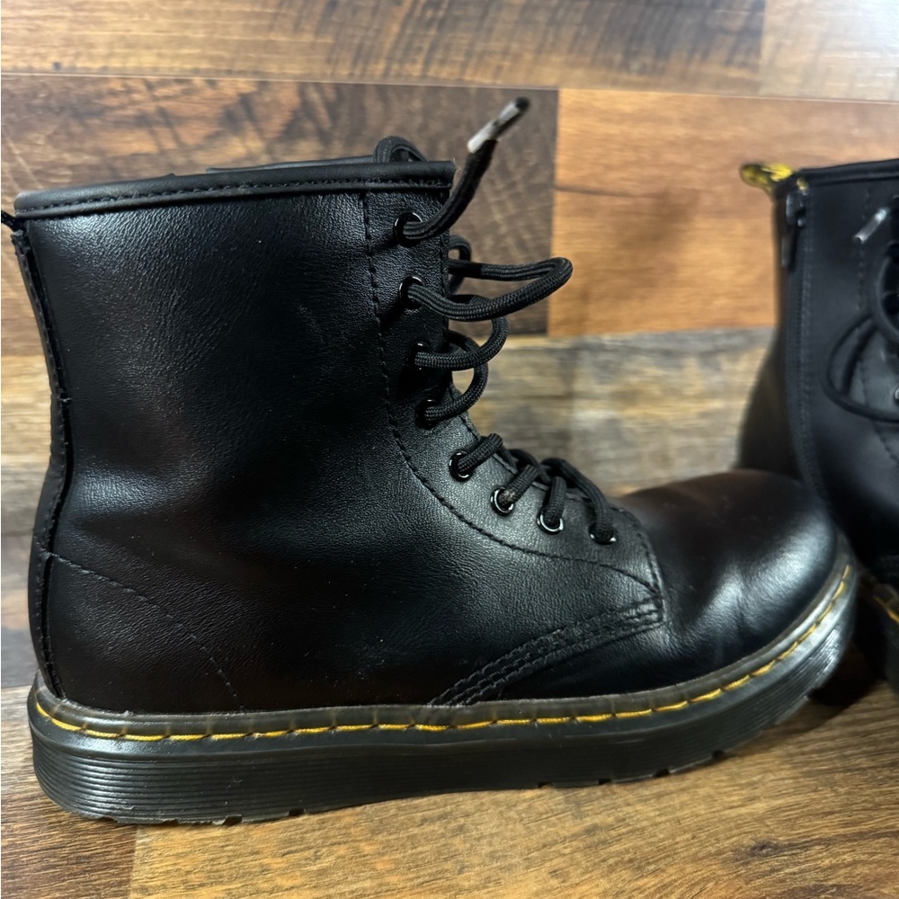 Kids' Dr. Martens Zavala Combat Lace Up Boot. - Picture 3 of 10